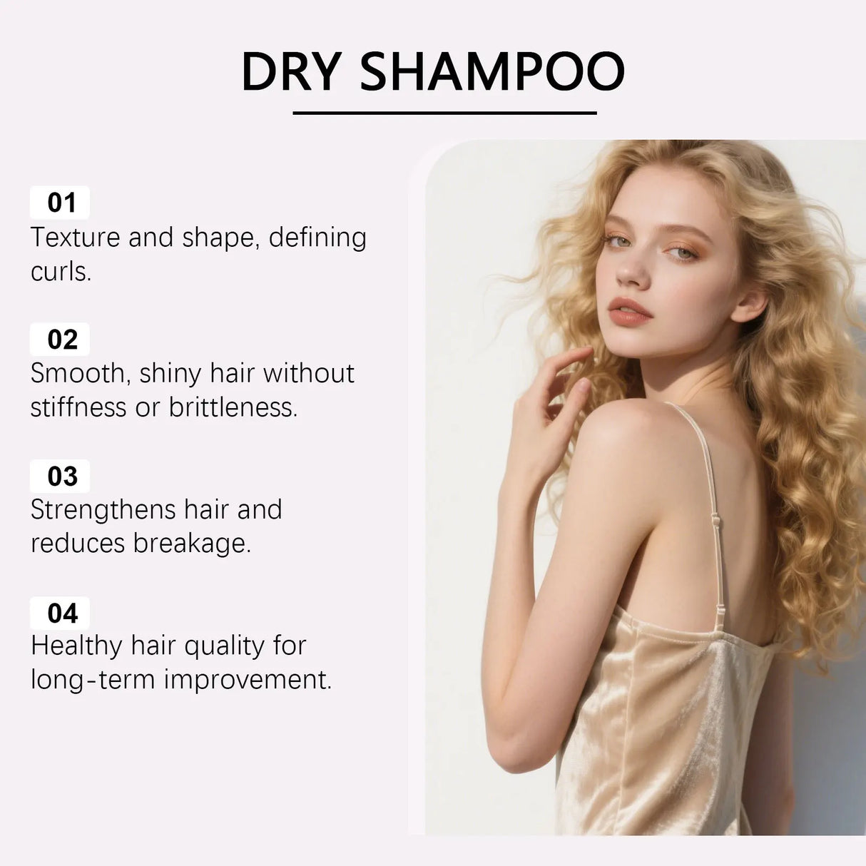 Dry Shampoo Spray Oil Control Volumizing Smooth Nourish Thickening Moisturizing Travel Lightweight Lasting Fluffy Hair Refresher