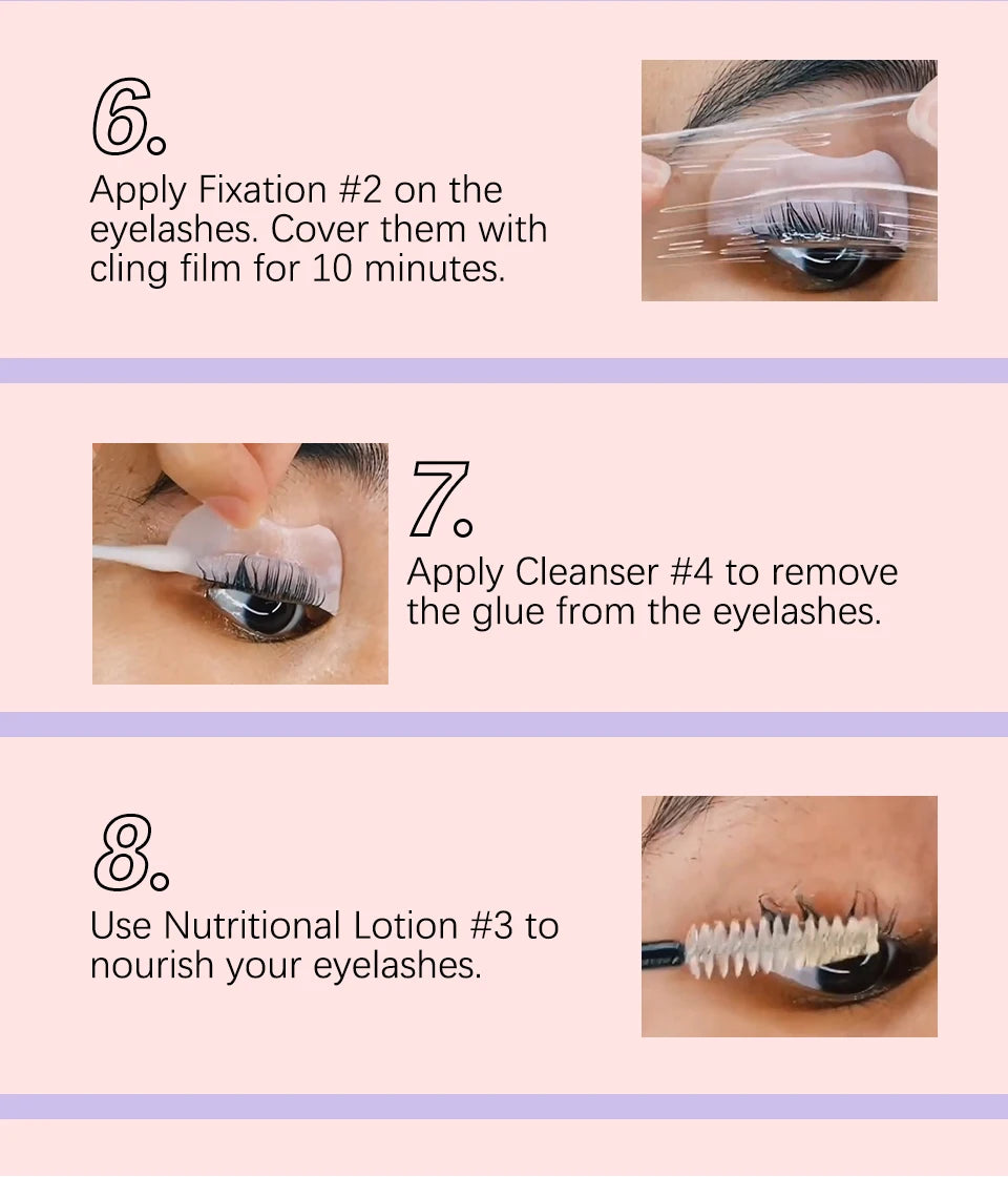 Semi-Permanent Lash Lift Kit Professional Eyelash Lifting Lamination Set Beauty Treatment Salon Home DIY Eyelashes Makeup Tools