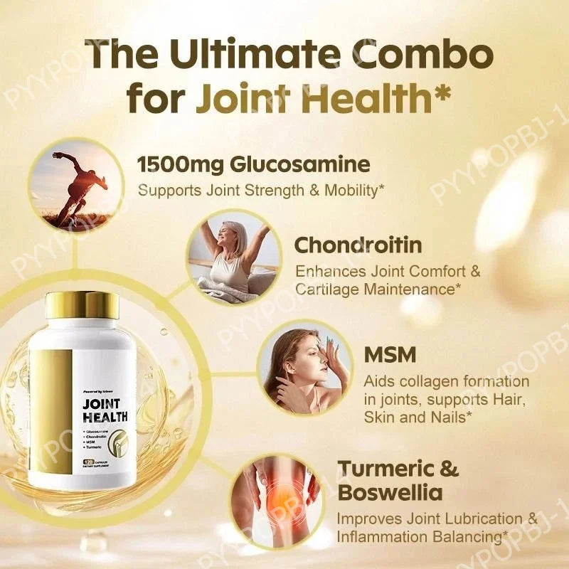 Active Movement Formula with Glucosamine Chondroitin MSM Daily Wellness Joint Support 120 Capsules
