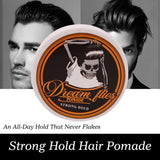 Man Retro Styling Pomade Gel Long-Lasting Moisturizing Hair Wax Pomade For Fluffy Hair Toupee Caramel Hair Oil Barbershop Tools