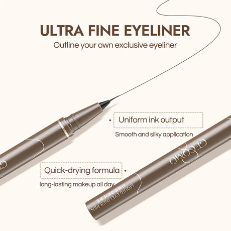 GECOMO Liquid Eyeliner 0.01mm Super Slim Waterproof Quick Dry Long Lasting Color No Smudging Eyeliner Pencil