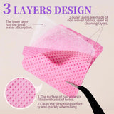 LINMANDA 200Pcs Lint Free Nail Cleaning Wipes Nail Cleaning Pads Gel Nail Cleaning Wipes Suitable for Home or Nail Salon Use