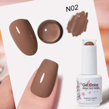 Clou Beaute Grey Color Nail Gel Polish Full Coverage Nail Polish Dark Red Gel Lacquer Varnish Vernis Semi Permanent Nail Art