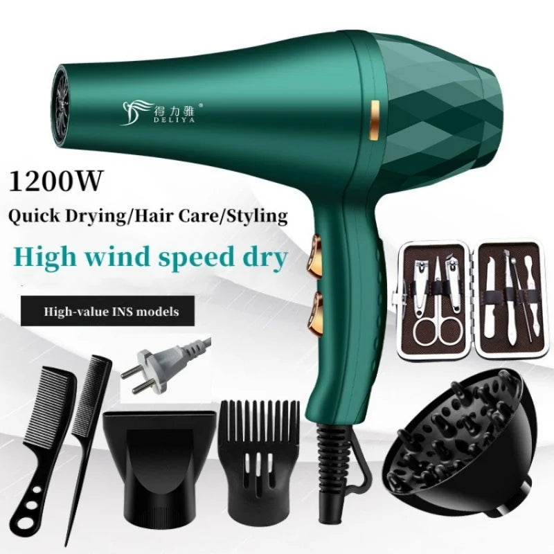 New High Wind Power Hair Dryer With Hot And Cold Constant Temperature Quick Drying Hood, Household Hair Salon Hair Dryer Tube