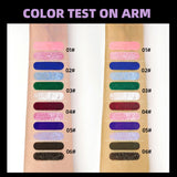 QIBEST Double Headed Diamond Glitter Mascara Long Lasting Colored Mascara Eyelashes Pink Blue Red Voluminous Waterproof Mascara