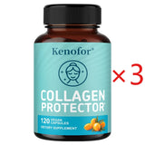 Vegan Collagen Capsules, with 500mg Sea Buckthorn, Promote Healthy Skin Hair Nails and Digestive System