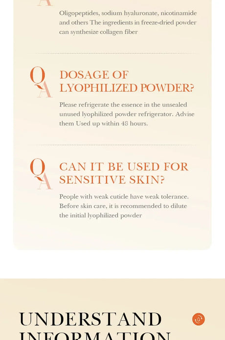 BIOAOUA Oligopeptide Face Skin Repair Freeze-dried Powder Set Sensitive Skin Moisturizing and Smoothing Hyaluronic Acid Essence
