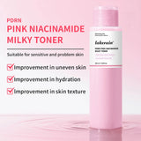 PDRN Pink Niacinamide Milky Toner for Hydrating Moisturizing Soothing Ceramide Glass Glow Skin Milky Toner Korean Skincare