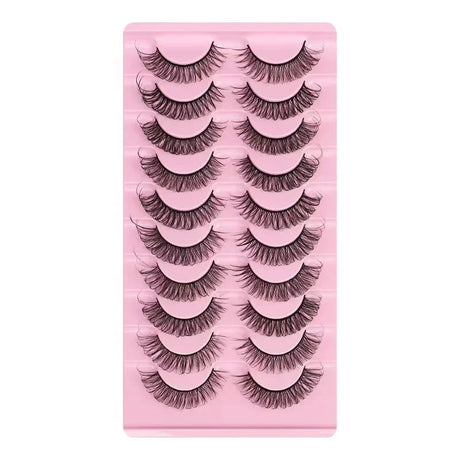 10Pairs 3D Mink Lashes russian strip lash Dramatic False Eyelashes Faux Cils Makeup Wholesale Fake Eyelash Extension