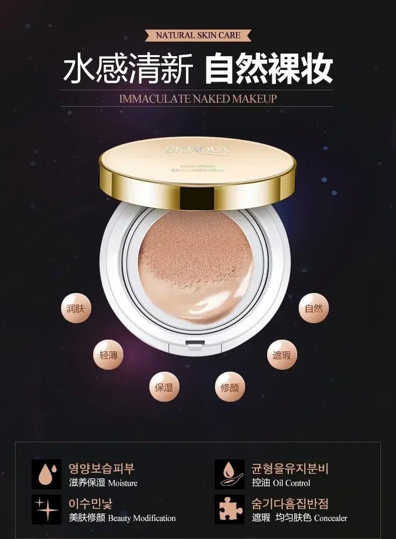 BB Air Cushion Foundation CC Cream Concealer Whitening Long Lasting Waterproof Moisturize Brighten Oil-control Makeup Cosmetics