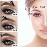 Four-Pronged Eyebrow Pencil, Four-End, Long-Lasting, Non-Smudged, Water-Resistant, Anti-Smudged Eyebrow Pencil