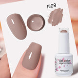 Clou Beaute Grey Color Nail Gel Polish Full Coverage Nail Polish Dark Red Gel Lacquer Varnish Vernis Semi Permanent Nail Art