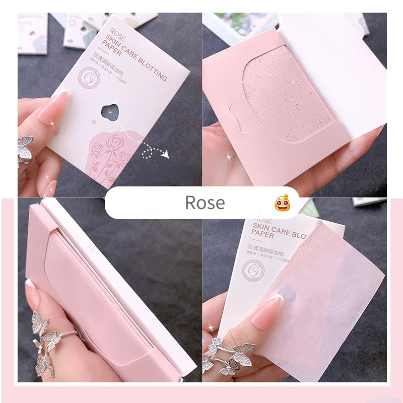 100pcs Face Oil Control Cleaning Wipes Oil Control Face Absorbent Paper Absorbing Sheet Oily Matting Tissues Face Cleaning Paper