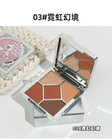 Eyeshadow Palette Blush Highlight Makeup Pearly Highgloss Shimmer Pink Brown Earth Color Fine Sequins Eye Shadow