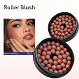 Long Lasting Roll-on Blush Shimmer Matte Finish with Brush 3D Glossy Texture for Daily Makeup Rich in Texture