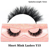 Half Lashes Mink Eyelashes Fluffy Soft False Eyelashes Wispy Cross Mink Eye Lashes Natural Short Mink Eyelash Extension Makeup