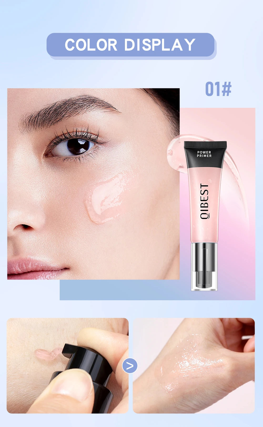 QIBEST Liquid Foundation Cream 30ml For Face High Coverage Makeup Base Oil Control Liquid Pie Foundation Primer Face Makeup New