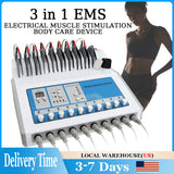 New Russian Waves Microcurrent EMS Electric Muscle Stimulator Body Massager Weight Loss Electro Myostimulation Machine