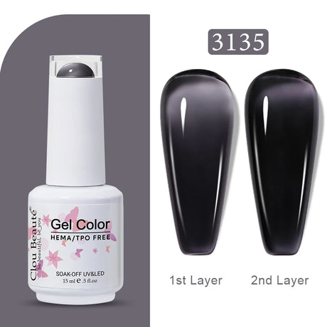 Clou Beaute Jelly Color UV Gel Manicure Summer Pink Nude Gel Nail Rainbow Nail Supplies For Professionals Semi-permanent Varnish