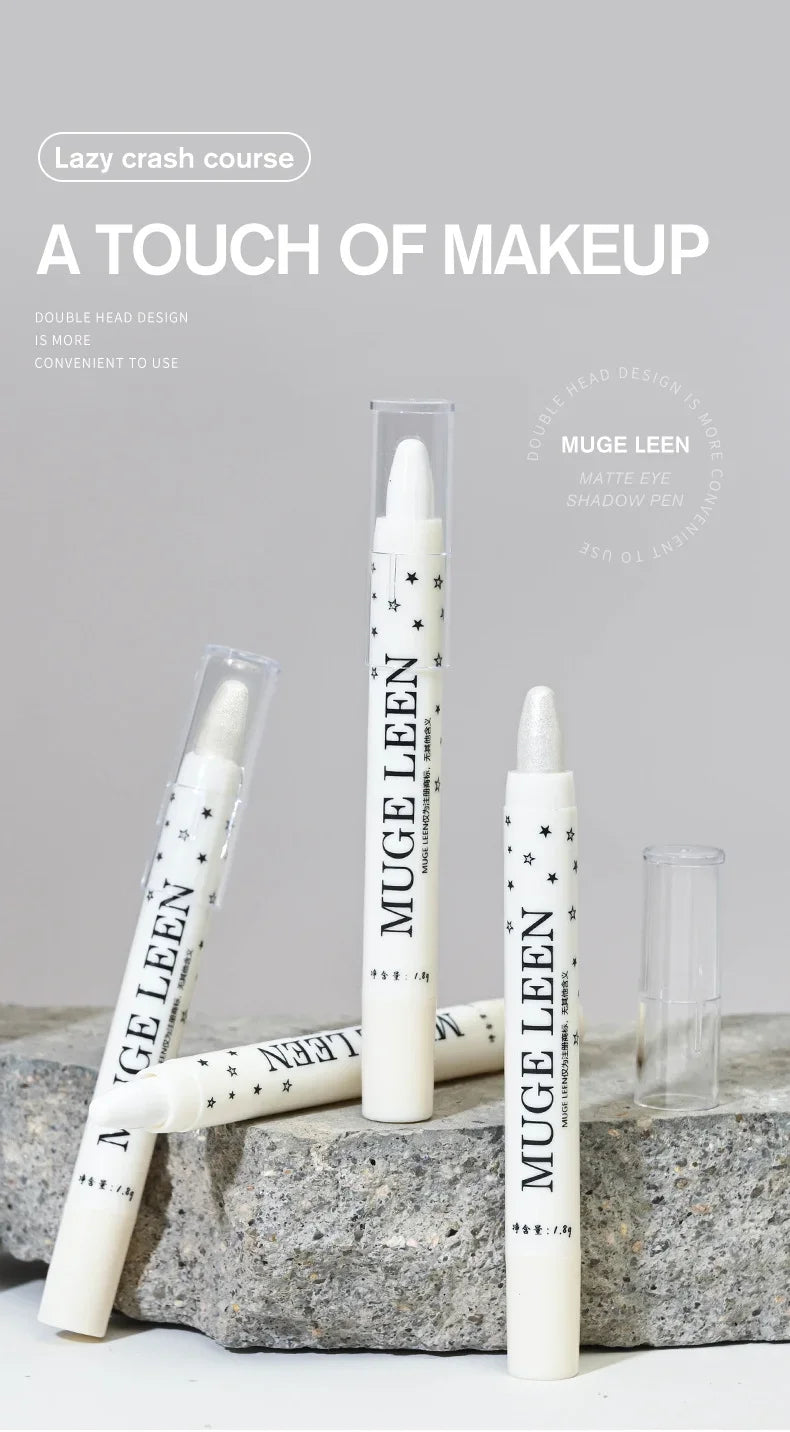Glitter Eyeshadow High Gloss Pen Matte Diamond Highlighter Pen Waterproof Brighten Silkworm Makeup Pencil Shiny Eyelids Cosmetic