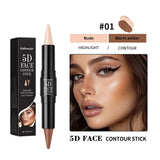 Dual Head Contour Highlighter Stick Sculpt V Face Nose Shadow Concealer Waterproof Long Lasting Smooth Blending Facial Makeup Cosmetics