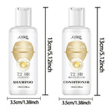 GSWP 72-Hour Moisturising Shampoo and Conditioner Set, enriched with keratin for deep hydration, Ideal as a gift. 100ml + 100ml
