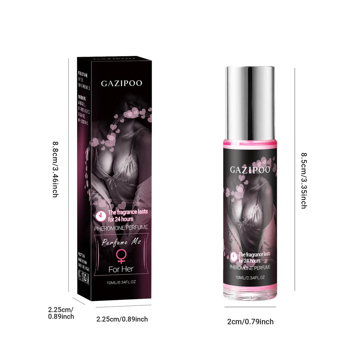 Pheromone Infused Perfume for Women, Natural Formula to Amplify Your Allure, Long Lasting Primal Attraction Scent for Dates