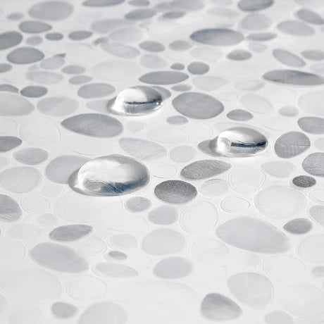 PEVA Pebble Shower Curtain Transparent Lining Waterproof Bathtub Bathing Cover Cobblestone Bathroom Bath Curtains Liner