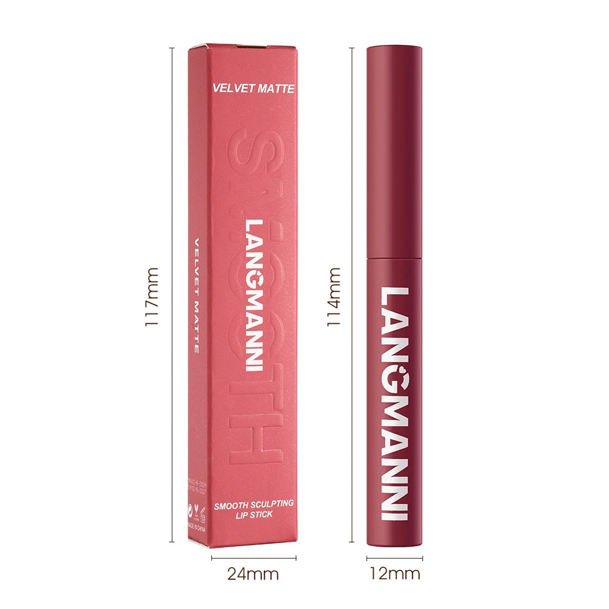 12 Colors Nude Matte Lipstick Waterproof Lip Sticks Not Fading Sexy Red Velvet for Women Make Up Long Lasting Lip Cosmetics