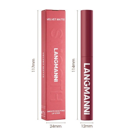 12 Colors Nude Matte Lipstick Waterproof Lip Sticks Not Fading Sexy Red Velvet for Women Make Up Long Lasting Lip Cosmetics