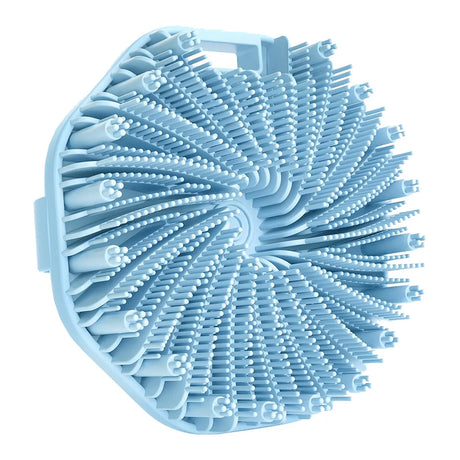 Silicone Body Scrubber Shower Brush Exfoliating Shower Scrubber with Non-Slip Hand Strap Silicone Body Buffer for Use in Shower