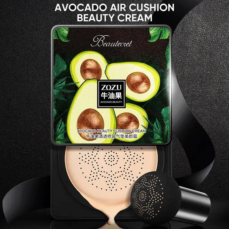 Air Cushion CC Cream Avocado CC Cream Foundation Long Lasting Matte Concealer Moisturizing BB Cream Makeup For Women & Girls