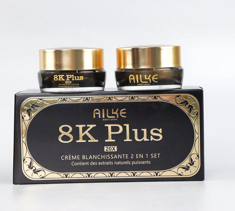 AILKE Whitening Face Cream, Day and Night Facial Cream, Lightening with Kojic Acid, Reduce Wrinkles, Freckles, Black Spots