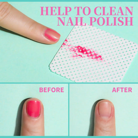 LINMANDA 200Pcs Lint Free Nail Cleaning Wipes Nail Cleaning Pads Gel Nail Cleaning Wipes Suitable for Home or Nail Salon Use