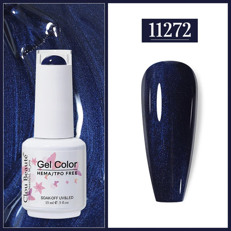 Clou Beaute Gel Nail Polish Neon Brown Royal Blue Red Green Pastal Nude Nail Art Varnishes Gel Lacquer HEMA/TPO FREE UV Gel Nail