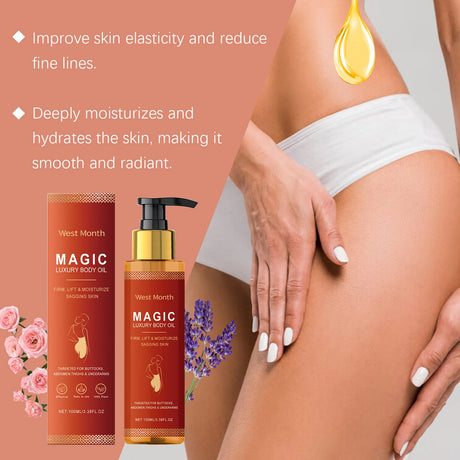 West Montr Body Tightening Moisturizing Oil Daily Care Nourishing Skin Softener for Tightening And Moisturize