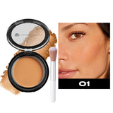 Professional matte contour powder tray creates a 3D facial contour, with long-lasting bronzing powder for setting makeup