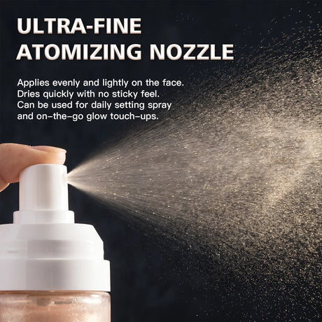 Luminous Setting Spray Smudge-resistant Quick-drying Non-sticky Long Lasting Locks Makeup Luminous Dewy Finish Setting Spray