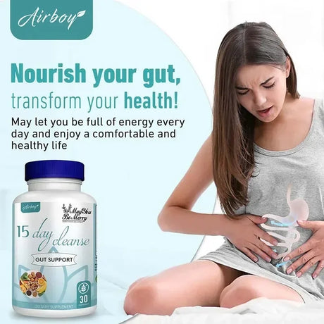 15 Day Cleanse and Detox - Supports Intestinal & Digestive Health, Relieves Bloating, Replenishes Energy, and Improves Immunity