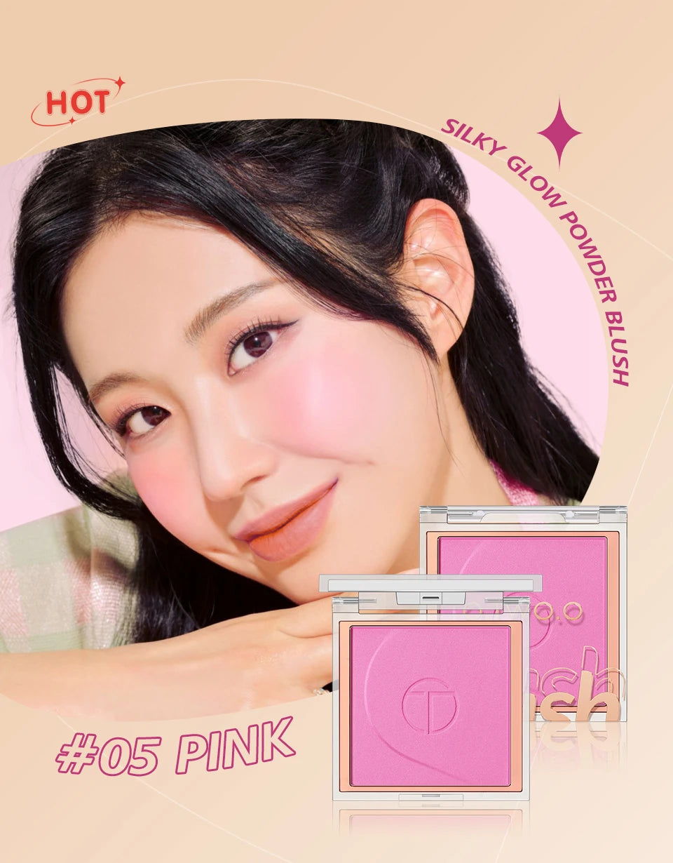 Soft Mineral Blush Palette 6 Colors Matte Long Lasting Powder Natural Cheek Contour Shadow Rouge Makeup Beauty