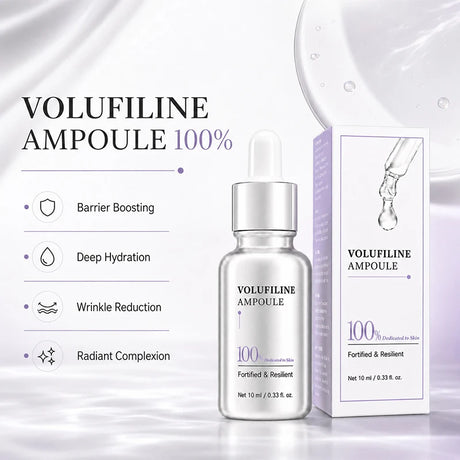 Volufiline Centella Asiatica Serum 10ml Gentle Soothing Moisturizing Facial Ampoule Essence Niacinamide Plumping Fast Absorbing