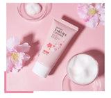 Laikou Sakura Facial Cleanser Deep Cleansing Pores Oil Control Moisturizing Brightening Face Wash Gentle For All Skin Types 50g