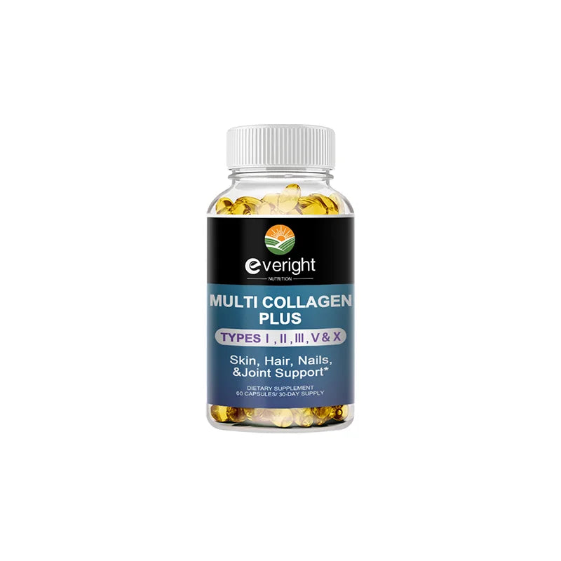 Multi Collagen Pills for Antioxidant Women & Men Natural Skin Care Supplement - Hydrolyzed Protein Collagen Peptides
