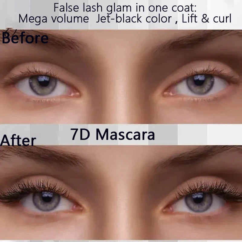 1/2/3PCS 9D Fiber Mascara Set Waterproof Durable Curling Mascara Sweatproof Anti-smudge Slimming Base Mascara for all skin types