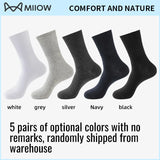 MiiOW Big Size Sock Men Pure Cotton Sock Anti Odor Fat Feet Elastic Widened Loose Sock Compression Sock Elderly Non-Binding Sock