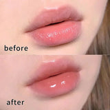 Peach Milk Lip Oil, Bee Lip Balm, Moisturizing Lip Balm, Soothing and Hydrating Lip Oil, Easily Repairs Dry, Cracked Lips
