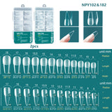 Nailpop 120pcs/box Gel X Nail Tips Medium Short Shape Almond/Square/Soft Gel Nail Tips False Nails Soak Off Easy Nail Extensions