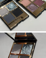 Faiccia 4-Color Mojito Eyeshadow Palette - Earth Pink Brown, Glitter Matte, Brightening, Perfect for Daily & Party Looks