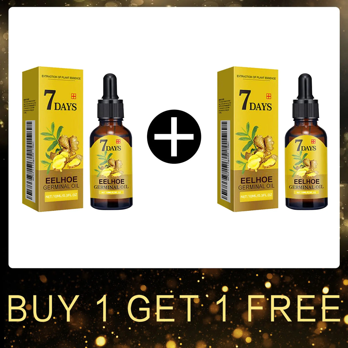 EELHOE Ginger Oil for Hair Growth Smooth Split Ends in Hair Strengthener Dense Prevent Hair Loss Woman Ginger Essential Oil 40ml