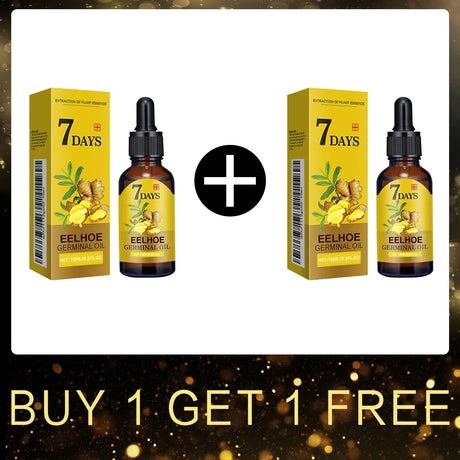 EELHOE Ginger Oil for Hair Growth Smooth Split Ends in Hair Strengthener Dense Prevent Hair Loss Woman Ginger Essential Oil 40ml